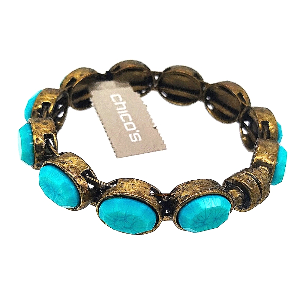 CHICOS Turquoise Rasa Bangle Bracelet - NW $39